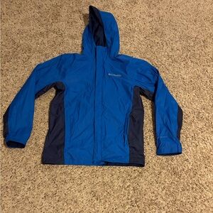 Columbia men’s Two-Tone Blue Raincoat